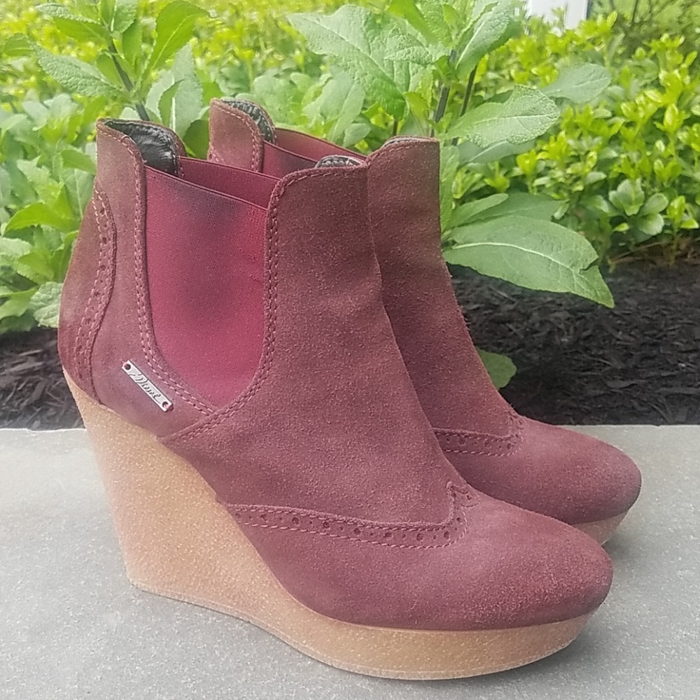 DIESEL platform wedge booties